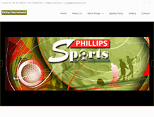 Tablet Screenshot of phillipsindia.com